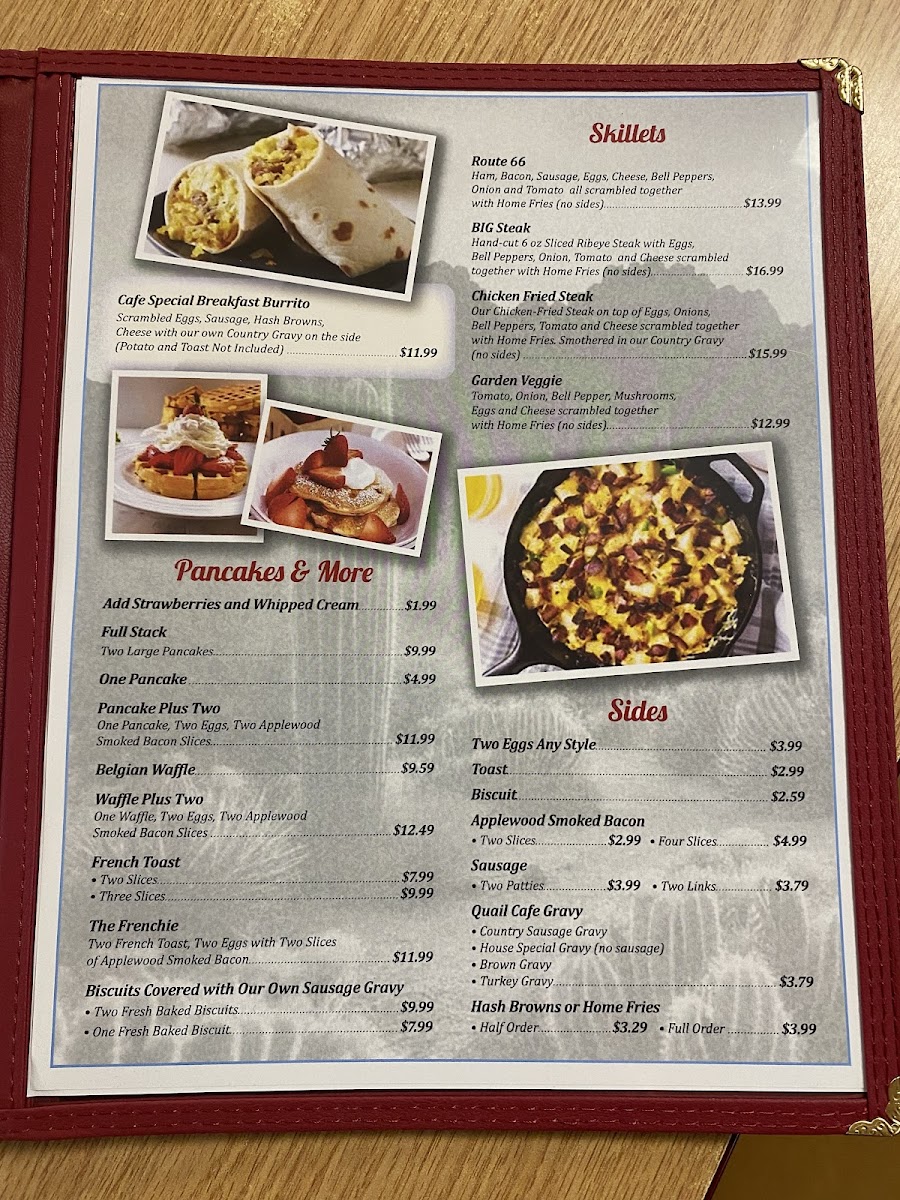 Mountain Quail Cafe Menu - Image 3